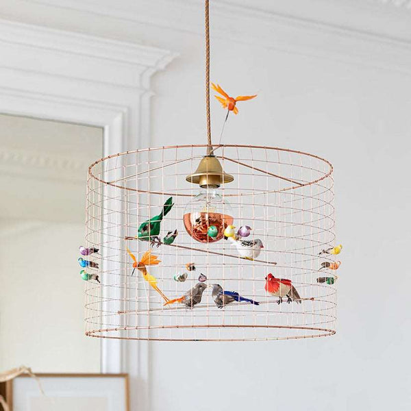 Bird Cage Voliere Pendant - Pendel med fugle