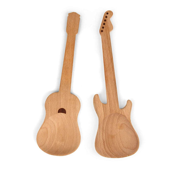 Kikkerland Rockin Guitar Salad Servers - Salatsæt