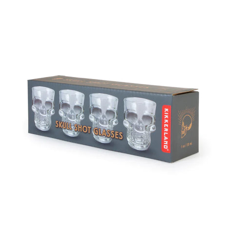 Kikkerland - Skull Shot Glasses - Kranium Sæt med shotglas