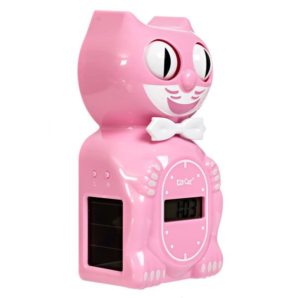 Solar Kit Cat Klock Digital Alarm Klock – Pink