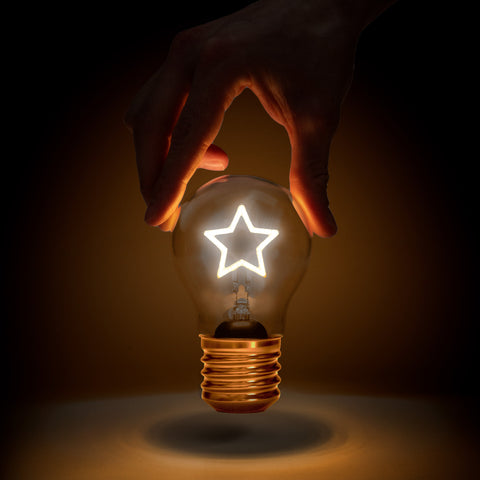 Star Lightbulb - Battery Powered Bulb