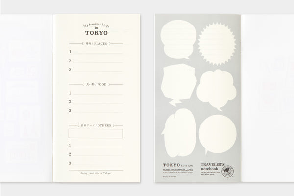 Traveler's Notebook TOKYO Refill Postcard