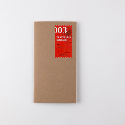 Traveler's Company Traveler's Notebook Refill 003 Plain
