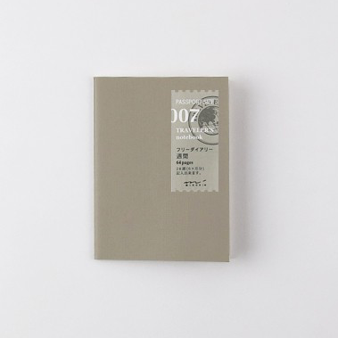 Traveler's Company Traveler's Notebook Refill 007 Free Diary Weekly Passport Size