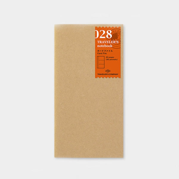 Traveler's Company Traveler's Notebook 028 Card File Refill