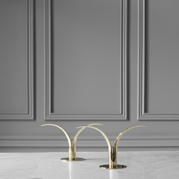 The Original Skultuna Lily Candlestick - Brass