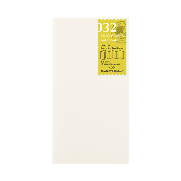 Traveler's Company Traveler's Notebook 032 Accordion Fold Paper Refill