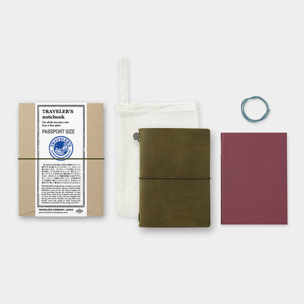 Traveler's Company Traveler's Notebook Passport Size Olive
