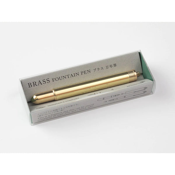 Traveler's Company Fountain Pen - Japansk Fyldepen i Messing