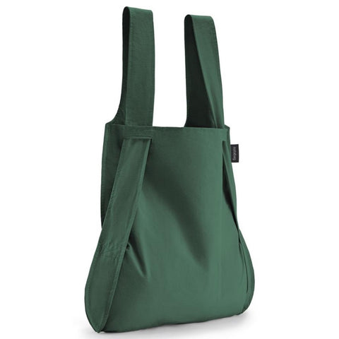 Notabag - Bag and Backpack - Forest Green - Foldetaske og rygsæk i ét