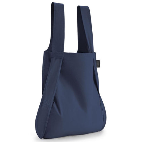 Notabag - Bag and Backpack - Navy Blue - Foldetaske og rygsæk i ét