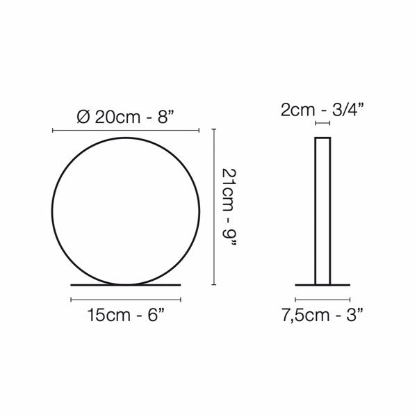 Le Deun Luminaires Circle Light Nano - Black