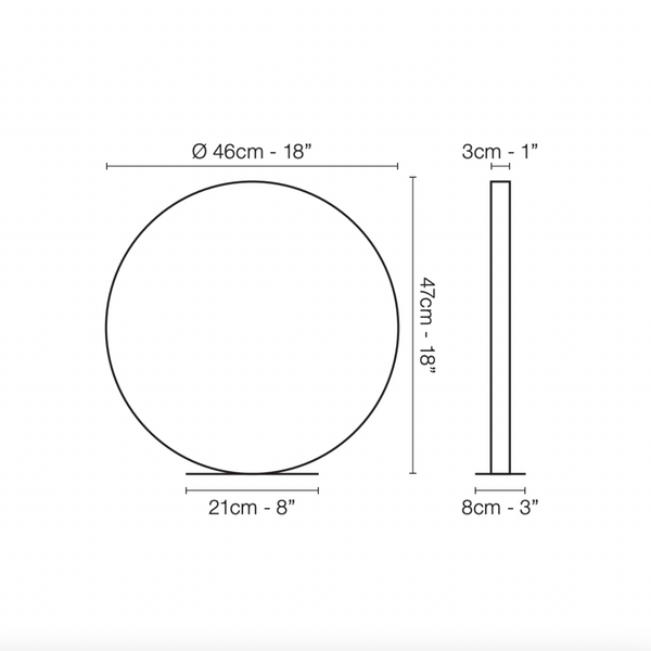 Le Deun Luminaires Circle Light XS - Black 2 weeks delivery