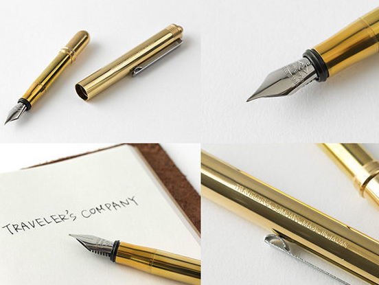Traveler's Company Fountain Pen - Japansk Fyldepen i Messing