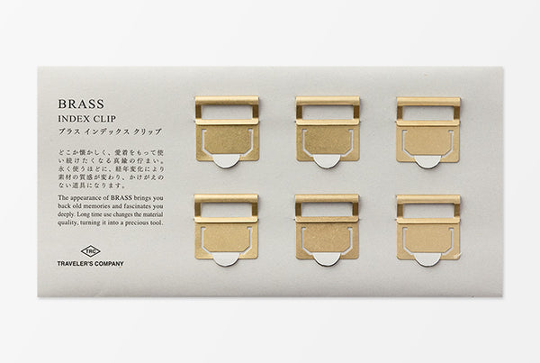Traveler's Company Brass Index Clips