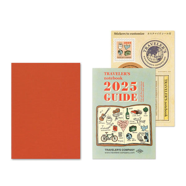 Traveler's Company Traveler's Notebook 2025 Montly Diary Passport Size