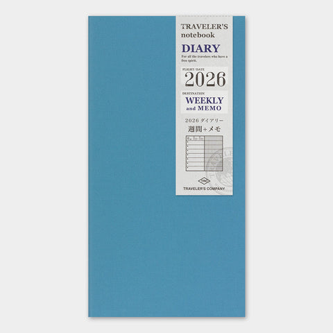 Traveler's Company Traveler's Notebook 2026 Weekly + Memo Diary