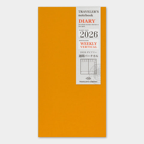 Traveler's Company Traveler's Notebook 2026 Weekly Vertical Diary