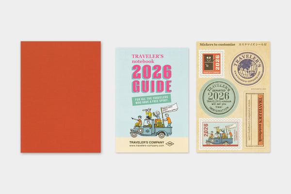 Traveler's Company Traveler's Notebook 2026 Montly Diary Passport Size