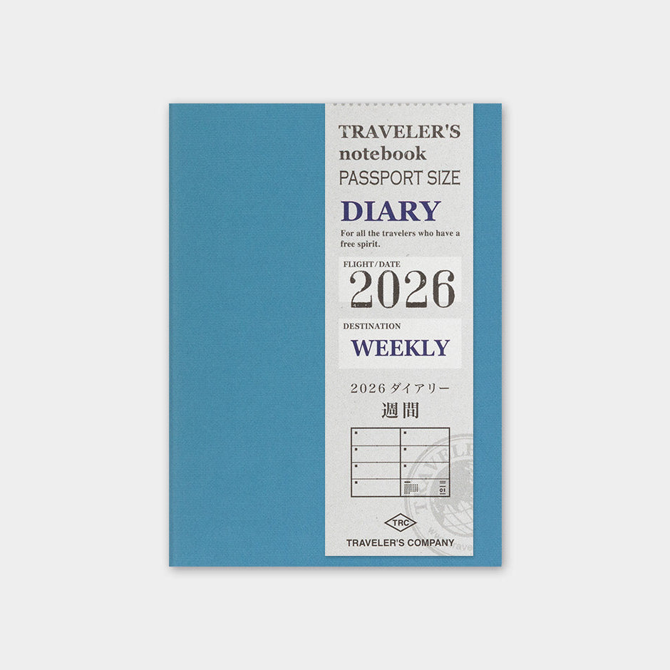 Traveler's Company Traveler's Notebook 2026 Weekly Passport Size