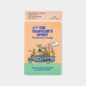 Traveler's Company Traveler's Notebook Clear Folder Passport Size