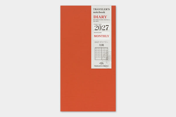Traveler's Company Traveler's Notebook  2027 Monthly Diary