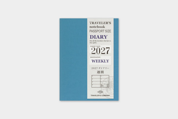 Traveler's Company Traveler's Notebook  2027 Weekly Passport Size Diary