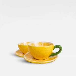 Byon - Lemon Cup w. Saucer