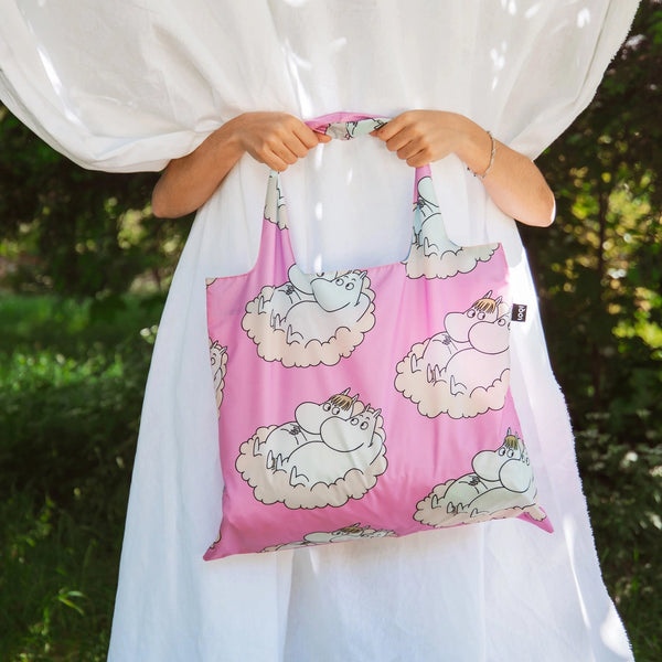 Loqi Reusable Recycled Bag - Moomin Cloud