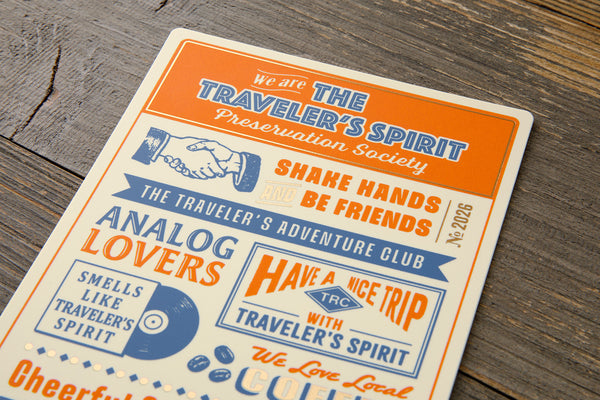 Traveler's Company Traveler's Notebook 2026 Underlay Sheet