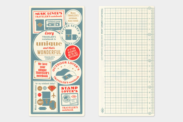 Traveler's Company Traveler's Notebook 2027 Underlay Sheet