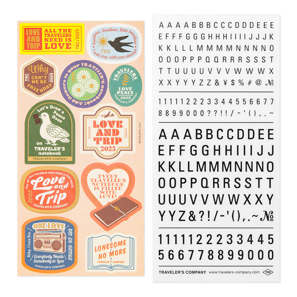 Traveler's Company Traveler's Notebook Customised Sticker Set