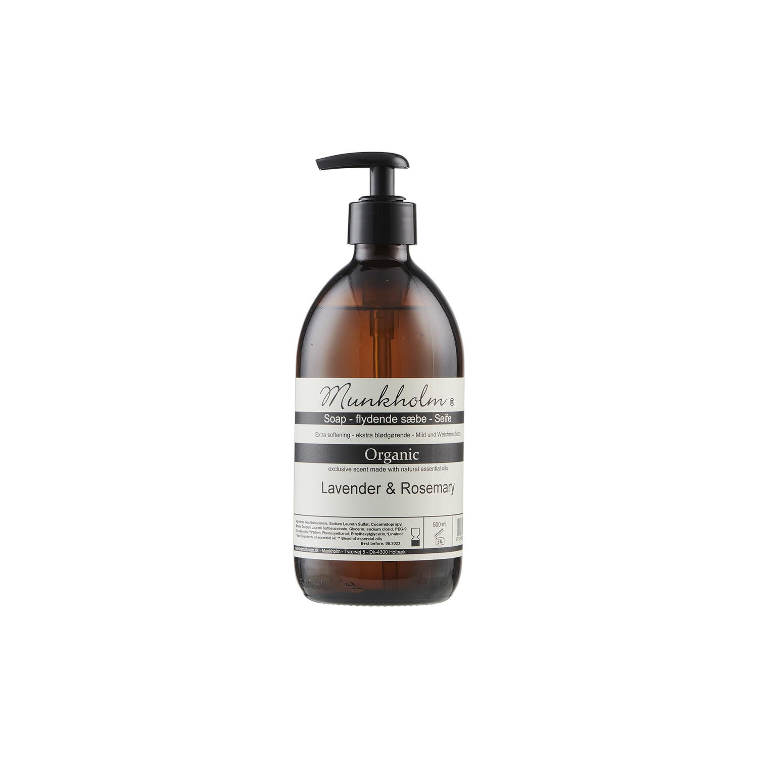 Munkholm Organic Soap 500ml - Lavender & Rosemary