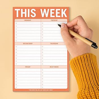 This Week Note Pad