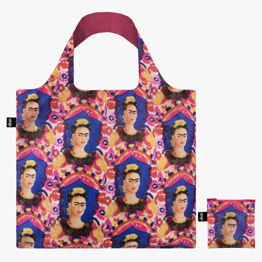 Loqi Reusable Recycled Bag - Frida Kalho Portrait