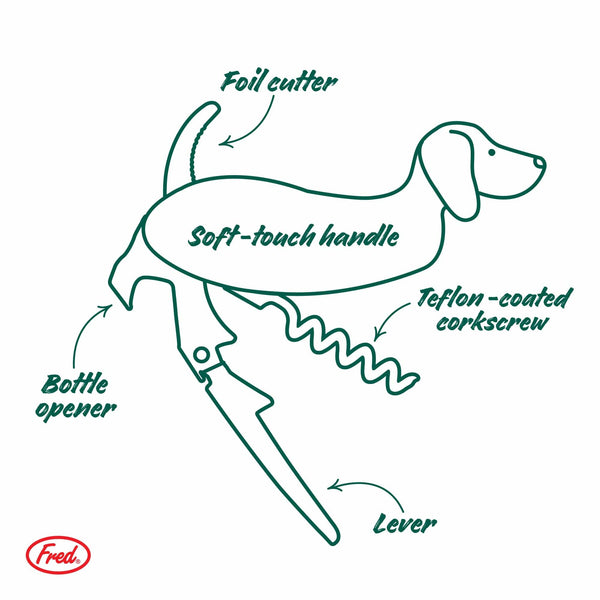 FRED Wine Dog Corkscrew