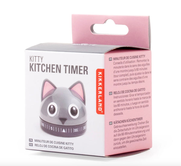 Kikkerland Cat Kitchen Timer- Minutur