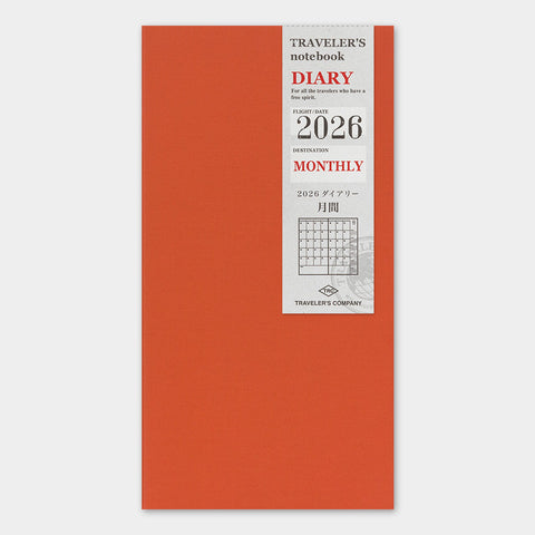 Traveler's Company Traveler's Notebook 2026 Monthly Diary