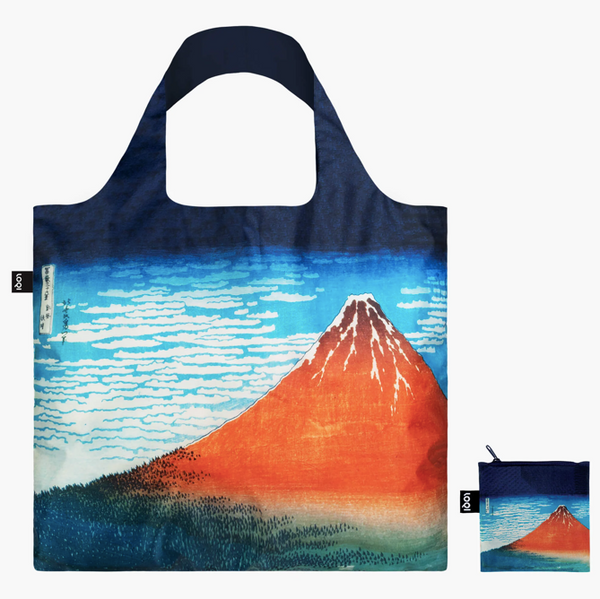 Loqi Reusable Recycled Bag - Red Fuji by Katsushika Hokusai