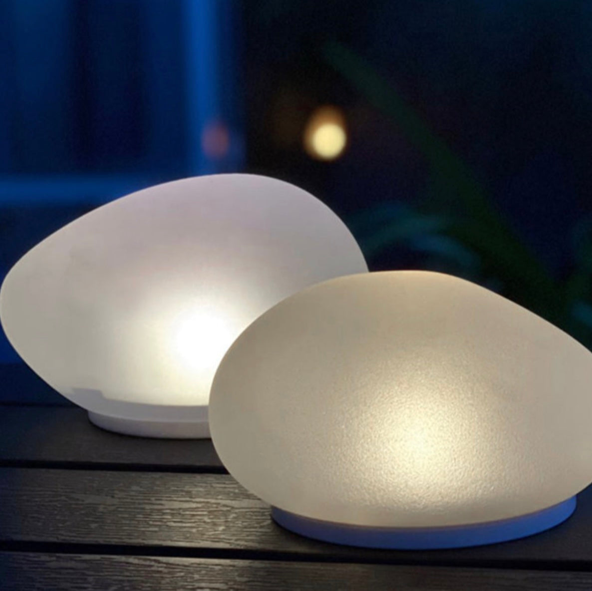 Solar Glass Pebble Lamp