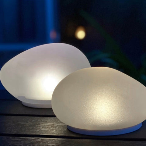 Solar Glass Pebble Lamp