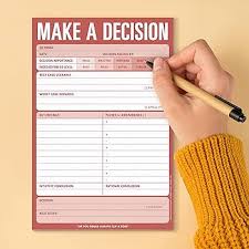 Make a Decision Note pad