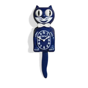 Kit Cat Klock Galaxy Blue Limited Edition - Det kendte katteur med rullende øjne