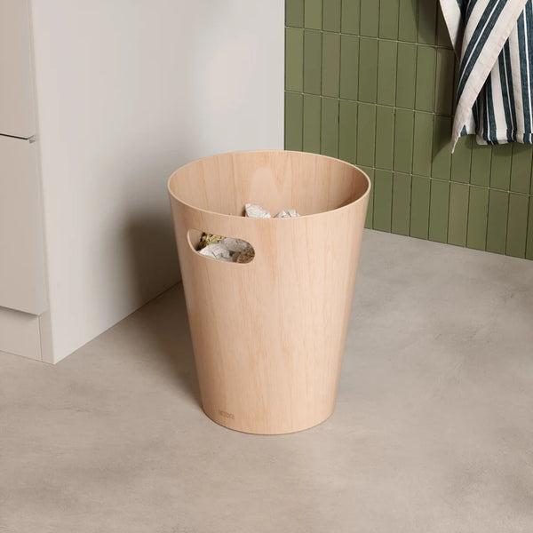 Umbra Woodrow Trash Can - Nature