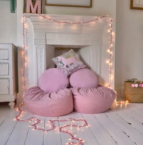 Pink lightchain / Lyserød lyskæde