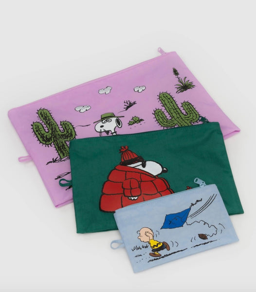 BAGGU x Peanuts Go Pouch Set