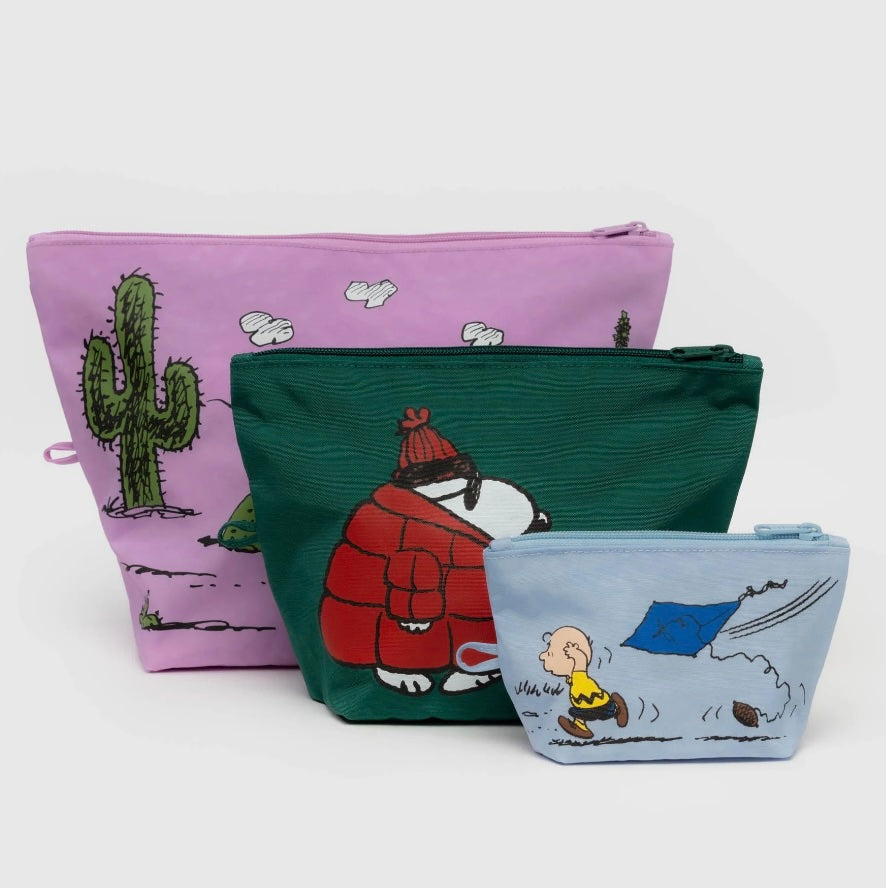 BAGGU x Peanuts Go Pouch Set