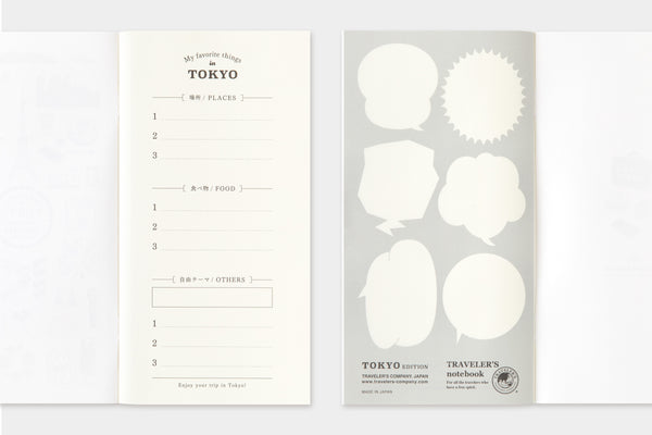 Traveler's Notebook TOKYO Refill Blank