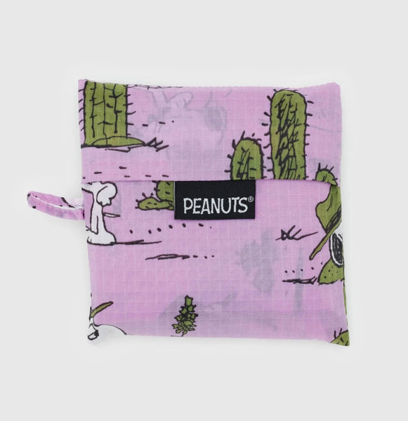 BAGGU x Peanuts Foldable Shopping Bag - Pink Spike