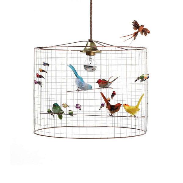 Bird Cage Voliere Pendant - Pendel med fugle